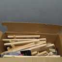 AROIC 260 Pack Easel and Canvas Sets with 20 Wood Easels,200 Brushes,20 Canvas and 20 Palette, Painting Set, Tabletop Easel, Art Easels, Painting Supplies for Kids & Adults to Paint Party