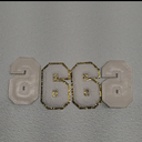 Numbers Patches with Glitter 4 piece