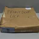 goldenwarm Double Front Door Lock Set, Matte Black Double Door Handle with Dummy, Double Front Door Hardware Set with Reversible Handle Lever