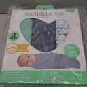 SwaddleMe by Ingenuity Original Swaddle, 100% Cotton, Improves Sleep & Calms Startle Reflex, 3-6 Months, 14-18 lbs, 1.0 TOG, 3-Pack, Baby Swaddle Blanket - Mountaineer