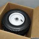 Parts Camp 13x5.00-6 Pneumatic Tire and Wheel Replacement 13 Inch Lawn Mower Tire with 3/4" or 5/8" Bearing for Riding Mower Garden Tractor Lawn Mower Front Tires 2 Pack