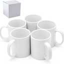 Sublimation Mugs, Cups 11oz Sublimation Ceramic Blank Coffee Mugs,White Cups, Sulimation Blanks, Blank White Mugs-36 pack bulk bundle (36pc white mug single box)