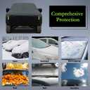 Car Cover Custom Fit for Toyota Tacoma 2005-2025, Waterproof All Weather for Automobiles Full Exterior Cover Rain Sun Snow Protector with Door Zipper Black