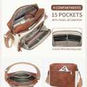 Crossbody Bags for Women, Medium Crossbody Purse with RFID Pockets & Built in Wallet, Handbags Shoulder Bag, Gifts