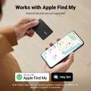 UGREEN FineTrack Slim Wallet Tracker Card (iOS Only), Bluetooth Tracker Card Finder 0.07in &IP68 Waterproof &One Charge Lasts A Year, Work with Apple Find My Rechargeable Tracker[Apple MFi Certified]