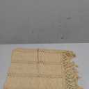 Boho Table Runner Summer Farmhouse Rustic Dining Kitchen Centerpiece Decor Small Macrame Woven Cotton Linen Coffee Table Runner for Dresser Scarf Home Decor 12x36 inch Champagne