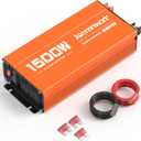 1500W Inverter 12V DC to 120V AC Converter with 2 AC Outlets, QC3.0/PD30W Fast Charging USB Ports, Car Power Inverter Adapter for Vehicles