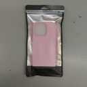 DOMAVER Case for iPhone 16 Pro 6.3'' Case Smooth Liquid Silicone Soft Gel Rubber Microfiber Lining Cushion Cover Shockproof Protective Phone Cases Compatible with iPhone 16 Pro - Chalk Pink