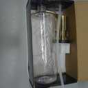 GAGALIFE Kitchen Sink Soap Dispenser with Large Bottle, Built in Sink Soap Dispenser Refill from Top, Brushed Gold