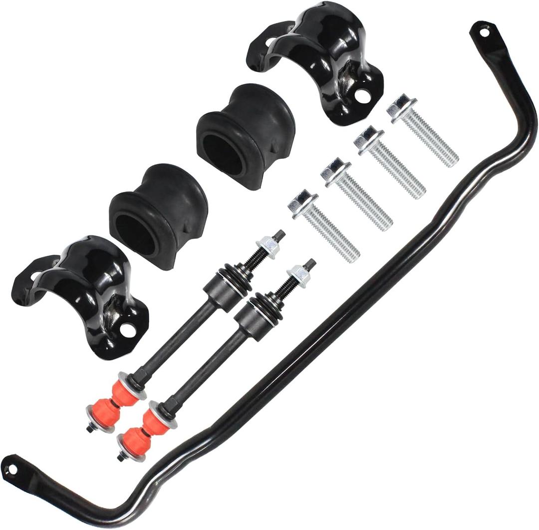 Front Suspension Stabilizer Bar 55398938AC & K80894 Sway Bar Link Kit with Bushing Kit Fit for Dodge Ram 1500, 2011-2018 Ram 1500, 2011-2018 Ram 1500, 2019-2022 Ram Classic 1500 4WD,Replace 55398938AB