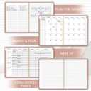 2 x Teacher Planner Undated  12-Month Academic Organizer with Calendar & Weekly Lesson Plans, Student Info, Checklists & School Events  Classroom Management Notebook for Teachers, 8.5x11.5 (Rose Gold)
