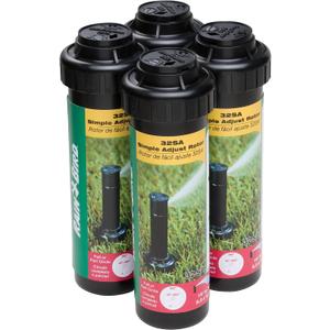 4 x Rain Bird 32SA/4PKS Simple Adjust 32SA Gear Drive Rotor, Adjustable 40 - 360 Pattern, 19' - 32' Spray Distance, 4-Pack