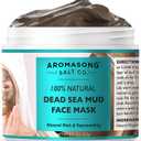 Aromasong 100% Pure Dead Sea Mud Mask - 5 Minute Mask - No Ingredients Added - for Face & Skincare - Blackhead Remover - Anti-aging - Pore Minimizer