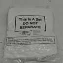 Geyoga 20 Pieces Sublimation Blanks White Bibs for Baby Decorating Washable Reusable Fabric Bibs