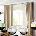 KAMANINA Curtain Rods 2 Pack, Heavy Duty Curtain Rods for Windows 28 to 48 Inch, 1 Inch Silver Modern Drapery Rod with End Cap (32"-58", 2Pack)