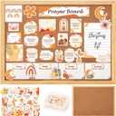 117pcs Prayer Board Kit Boho Theme Prayer Supplies for Women with Board(11.8X15.7in), Pins, Envelope, Bible Verse Quotes, Christian Easter Gift DIY Wall Art for Home Office Church School