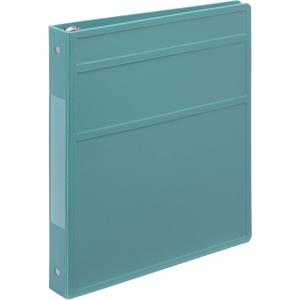 Carstens 1-Inch Heavy Duty 3-Ring Binder - Side Opening, Teal, Durable Plastic, Precision No-Gap Rings, Waterproof Cover, No Pockets, Holds 125 US Letter Sheets, BPA-Free, Made in USA (8711-3R) (Individual)