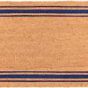 KAF Home New Coir Doormat, Heavy-Duty, Weather Resistant, Non-Slip PVC Backing, Indoor and Outdoor Use, Blue, 1'5" x 2'6" (Rectangular)