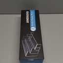 ANDGOO Large Acrylic Display Risers, 2 Sets(11.2L~11.6L~12L) Clear Rectangular Showcase Collectibles Display Shelf, Retail Desktop Risers Display Stand for Organize and Decoration