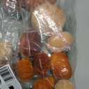 Lvydec Velvet Pumpkins Set Harvest Decoration, 12pcs Assorted Size Orange Cloth Pumpkins for Table Decoration Halloween Thanksgiving Autumn Festive Home Decor