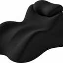 Memory Foam Wedge Pillow for Intimacy Couples, Ergonomic Support Pillow, Black