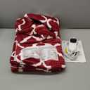 Homemate Heated Blanket Electric Throw - 50“x60“ Heating Blanket with 10 Fast Heat Levels 8 Hours Auto Off Soft Cozy Flannel Over-Heated Protection ETL Certification Keep Warming in Home