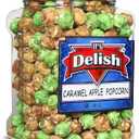 It's Delish Gourmet Caramel Apple Popcorn Mix by Its Delish, 16 OZ Jumbo Container  Caramel Corn Air Popped Sweet & Crunchy Glazed Carmel Corn Snack - Gluten Free, Vegan, Kosher, 1 Count