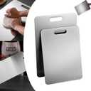 Titanium Cutting Board,2025 New Upgrade Titanium Cutting Boards for Kitchen, Stainless Steel Food Grade for Meat Fruit & Vegetable (9.44 * 5.90in 1pcs)