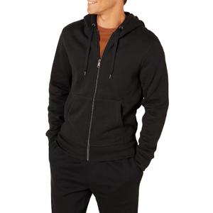 Amazon Essentials Men's Full-Zip Fleece Hoodie (X-Large, Black)