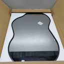 HOMECOOKIN Irregular Wall Mirror, Asymmetrical Decorative Mirror with Black Aluminum Frame, 36" H x 20" W, for Living Room, Bedroom, Bathroom, Entryway