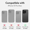 Wallet Case for iPhone 15 Pro Max 6.7", Compatible with MagSafe, Wireless Charging, Leather Card Holder Kickstand Protective Cover Magnetic Phone Flip Case-Black