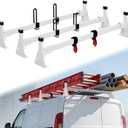 45" Van Roof Rack, Ladder Rack for Van, Fits RAM ProMaster City 2015-On with 3 Bars Heavy-Duty Anti-Rust White Coating, Ideal for Transporting Ladders, Pipes 800 lbs