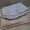 REDKISS 3 Pack Microfiber Hair Towels - Extra Large Hair Towel Wrap for Women, 24x42 inch Hair Towels with Elastic Strap, Super Soft Hair Drying Towels for Long, Thick, Curly Anti Frizz Turbans (Pink+grey+blue)