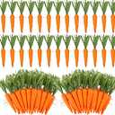 Fullhawl 3 Pack Easter Garland Decor 36 Pcs Artificial Carrot Ornaments 25.5ft Hanging Carrot Banner for Mantel Fireplace Kitchen Party Decorations(Orange,7.5 Inch,Classic Style)