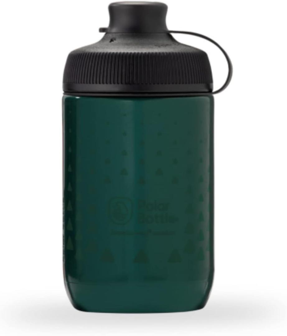Polar Bottle Session Muck Mountain Bike Water Bottle - BPA Free, Cycling & Sports Squeeze Bottle with Dust Cover (Forest Green)