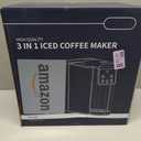 Hot & Iced Coffee Maker with Bold Setting, Single Serve Coffee Maker for K Cup and Grounds, 6-14 Oz Brew Sizes, 50 Oz Removable Water Tank, One Cup Coffee Machine with Reusable Filter, Black