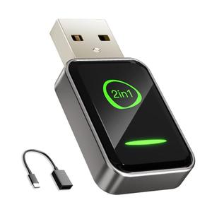 Mini Wireless CarPlay Adapter for Apple iPhone iOS 10+,No Delay & Fast, Plug & Play, Multi-User Seamless Connection for Convert Wired to Wireless Carplay Dongle for 2016+ Cars, USB-A/Type-C Port