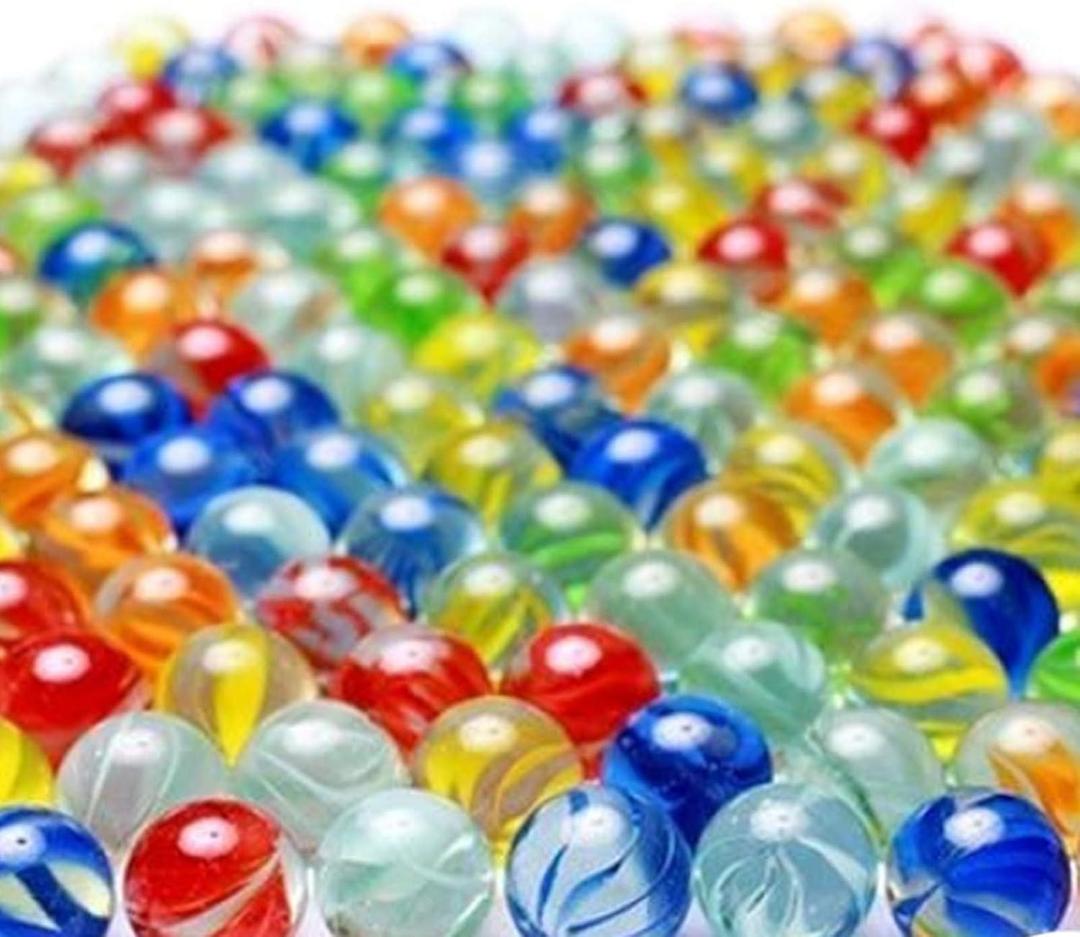 30 Pcs Color Mixing Glass Marbles Bulk Marble Games DIY and Home Decor, 25mm/1 inch, Assoted Color
