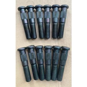 12pcs 1/2"-20 x 2.7 in. Length 0.545 in. Knurl Press-in Wheel Stud Lug Replacement for Dexter 5200 6000 7000 7-262 Trailer