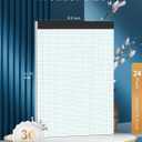 24 Pack Graph Paper Pad 8.5 x 11, 4x4 Graph Ruled, Grid Paper Pad 8-1/2x11