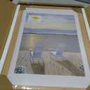 VNVNK 14x20 Frame with 12x16 Mat Wood Color Picture Frame Home Decor-1PCS