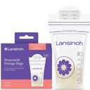 Lansinoh Breastmilk Storage Bags, 100 Count, Baby Essentials, Fast Freeze & Thaw Breast Milk Bags for Baby Bottle Feeding, Strength & Stretch, 6 Ounce