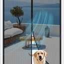 MAGZO Upgraded Thicker 250g/m Magnetic Screen Door Fit Door Size 36 x 82 Inch, Mesh Size 38" x 83", Reinforced Heavy Duty Windproof Net Screen with Magnet for Front/Back/Sliding/Patio