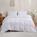 Boho Duvet Cover Queen, Tufted 3-Piece White Pom Pom Fringe Bedding Set with Zipper, Boho Bedding Queen, Includes 1 (90"x90") Duvet Cover and 2 Pillowcases