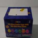 JOYIN 120 Pcs Easter Eggs with 120 Mini Glow Sticks for Kids Glow-In-The-Dark Basket Stuffers Fillers Gift, Easter Egg Hunt Game Party Favors Decorations Supplies, Classroom Prizes