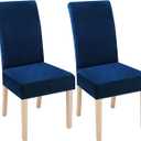 Fat Head Chair Cover Office Home Elastic Modern Simple Dustproof Wear Resistant Detachable and Washable(Blue,2pc) 20x36x7 inch