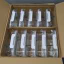 KOMUEE 10 Packs 22 oz Glass Meal Prep Containers, Glass Food Storage Containers with Lids, Airtight Lunch Boxes BPA Free, Microwave and Freezer Safe, White