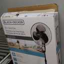 BLACK+DECKER 18-Inch Stand Fan with Pedestal Base, Height Adjustable Pedestal Fan with Remote and Touch Control Panel, Free Standing Fan with 90-Degree Oscillating and 3-Speed Settings, Black