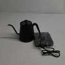 Electric Tea Kettle Gooseneck 27oz 1200w Coffee Quick Heating Hot Water Boiler, Black