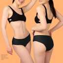 Period Swimwear - Menstrual Leakproof Bikini Bottoms - Mid Waisted Swim Bottoms for Teens, Girls, Women (S)